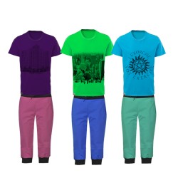 Stylish 6 in 1 Bundle Offer,Unisex  T-Shirt And Three Fourths Set Assorted Colors And Designs